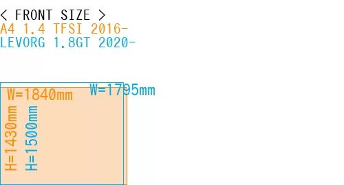 #A4 1.4 TFSI 2016- + LEVORG 1.8GT 2020-